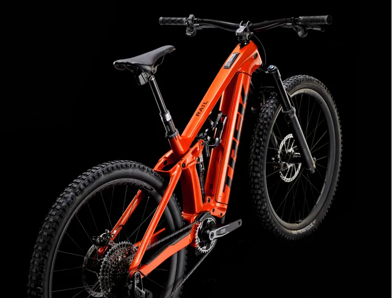 Trek Rail 9.9 X0 AXS Full Suspension Electric Mountain Bike 2024 in Lava-2